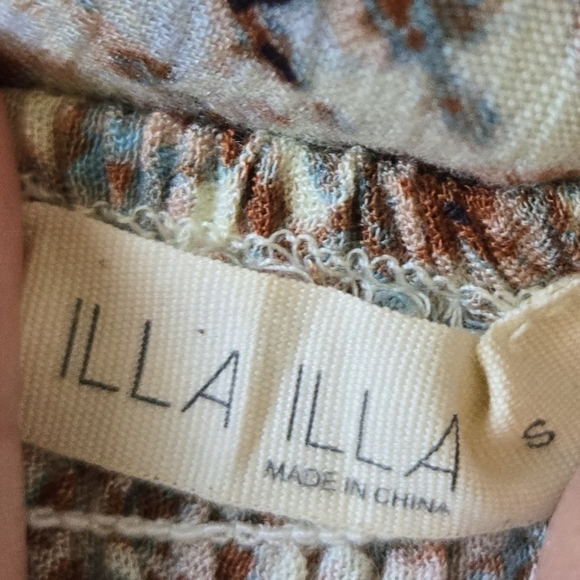 Illa Illa Boho Style Wide Leg Jumpsuit Size Small dayana romper - Picture 14 of 16